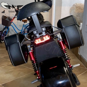 Bolsa de alforjas laterales para motocicleta, alforjas de equipaje, paquete de caja, para Honda VTX 1800 <span class=keywords><strong>1300</strong></span> Street Gilde FLHX XL883 XL1200 - Product Image 5
