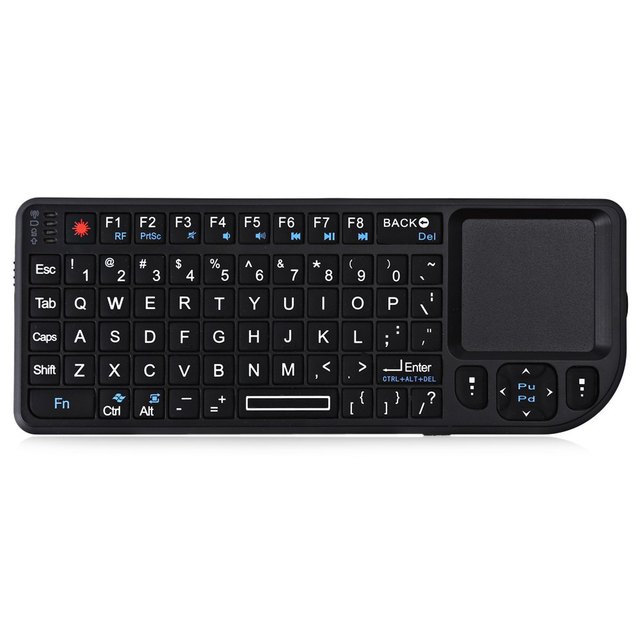 Professional Touchpad Function and Multimedia Keys 2.4G Wireless Mini Keyboard for Presentation Teaching Conference Control
