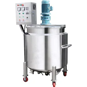 Mixer cat industri baja antikarat tangki pencampur sabun cair mesin pembuat sampo otomatis