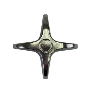 Poignée de déviateur universelle en alliage de zinc pour salle de bain, avec bras croisé, finition chromée - Product Image 6