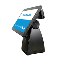 15,6 "Punto de venta POS Windows Pantalla táctil Todo en una Caja registradora con impresora y software para restaurante