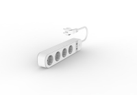 Enchufe Inteligente Schuko con Wi-Fi, 3 Puertos USB, Control Remoto por Aplicación Tuya, con 4 Tomas de Corriente Controladas Individualmente, Regleta de Enchufes Alemana