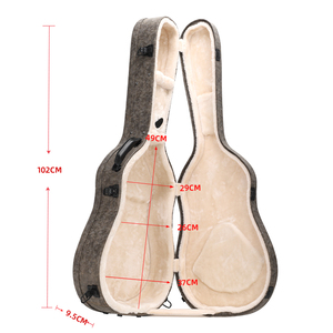 Étui de <span class=keywords><strong>guitare</strong></span> acoustique personnalisé de 39/41 pouces, excellente qualité, style étui <span class=keywords><strong>rigide</strong></span> en cuir et bois, fabriqué sur mesure pour <span class=keywords><strong>guitare</strong></span> électrique - Product Image 2