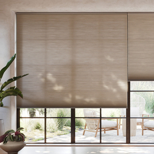 Smart Honeycomb <strong>Window</strong> Blinds for Bedroom <strong>Windows</strong> Electric Vertical Polyester Technique Blackout Fabric Built-In for Hotels - Product Image 1