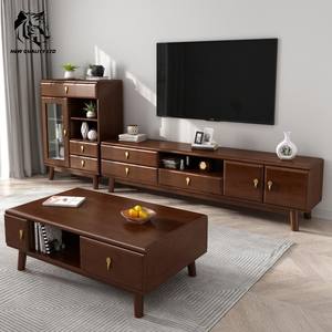 Venta directa de fábrica, mejor precio, personalizable, en stock, ecológico, nuevo diseño, mesa de TV, mueble de sala de estar, aparador de TV de madera - Product Image 6
