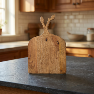 Modern Design Natural Acacia Wood Eco-Friendly Durable Lightweight Chopping Board <b>Leaf</b> Handle for Home Kitchen Meat Vegetable - Product Image 2