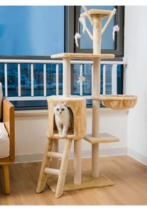 Árbol para <span class=keywords><strong>Gatos</strong></span> con Estante Integrado, Plataforma de Salto, Juguete de Sisal, Rascadores, Juguetes para <span class=keywords><strong>Gatos</strong></span>, Productos para Mascotas - Product Image 5