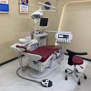 Fauteuil dentaire électrique Virdent A600 avec crachoir intégré, vert clair, modèle standard en plastique - Product Image 4