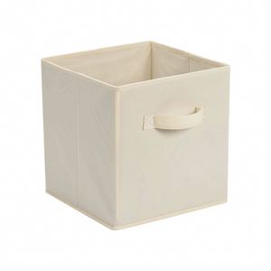 New Design Foldable <b>Bins</b> Storage Organizers Cube Box Non Woven Fabric Storage Boxes for Clothes - Product Image 1