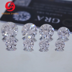 Diamante de moissanita certificado GRA suelto 5CT 6CT 7CT <span class=keywords><strong>8CT</strong></span> 9CT 10CT D VVS piedra de diamante de corte brillante redondo blanco moissanita suelta - Product Image 3