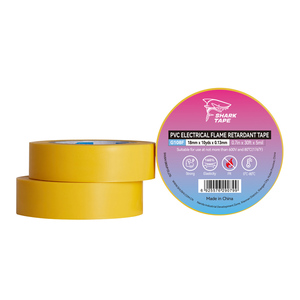 Ruban PVC Ignifuge Osaka SHUSHI G108F-130 - Expert Haute Tension Jaune 18mmx10yds 0.13mm d'épaisseur Adhésif Électrique en Caoutchouc - Product Image 1