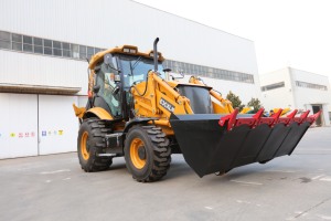 Cargadora de ruedas compacta con certificación CE, de fuselaje estrecho y movimiento rápido, adecuada para operaciones agrícolas y mantenimiento rutinario. - Product Image 2