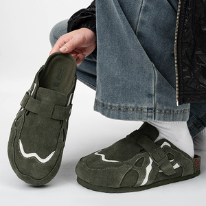 Zuecos de Corcho Unisex Personalizados con Plataforma <span class=keywords><strong>para</strong></span> Primavera y Otoño, Pantuflas Cerradas de Una Sola Capa, Estilo Retro, <span class=keywords><strong>para</strong></span> Mujer y Hombre - Product Image 2