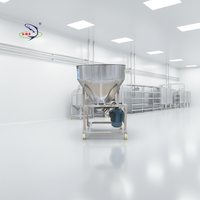 Mélangeur vertical de poudre 3KW 4HP entièrement en acier inoxydable avec agitateur et moteur AC, machine automatique pour le traitement des aliments secs et humides et des produits chimiques