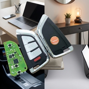 Clés de véhicule complètes VVDI Xhorse, clé intelligente universelle VVDI-85, style couteau de proximité, 4 boutons, noir ABS+Métal XM38 - Product Image 5
