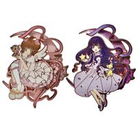 Accessoires de haute qualité, badge en métal Card Captor Sakura KINOMOTO SAKURA, bijoux artisanaux en alliage, broche, épingles d'anime