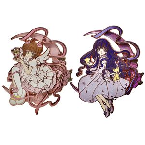 Accesorios de Alta Calidad, Insignia de <span class=keywords><strong>Sakura</strong></span> <span class=keywords><strong>Kinomoto</strong></span> de <span class=keywords><strong>Card</strong></span> <span class=keywords><strong>Captor</strong></span> <span class=keywords><strong>Sakura</strong></span>, Broche de Metal, Joyería de Aleación, Pin de Anime - Product Image 1