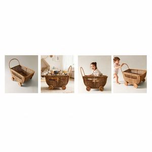 Diy Stotrage Basket Kit Firewood Holder Baskets 6 Inch Pot Cover Hipster Laundary Leather With Lid <strong>Nantucket</strong> Large - Product Image 4