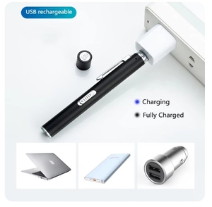 ไฟฉายพกพาขนาดเล็กแบบปากกา ชาร์จผ่าน USB แสงสองสี สำหรับนักศึกษาแพทย์และแพทย์ - Product Image 2
