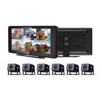 Caméra anti-collision 4CH 6CH AI BSD zone d'écran tactile de 10 pouces plate-forme en direct 4G réglable