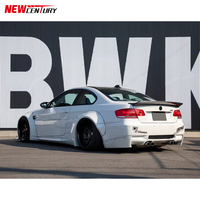 E92E93 Séparateur avant en fibre de verre de style LB modifié, élargisseurs d'ailes larges, aile arrière, adapté à la BMW M3 E92/E93 de 2008 à 2013