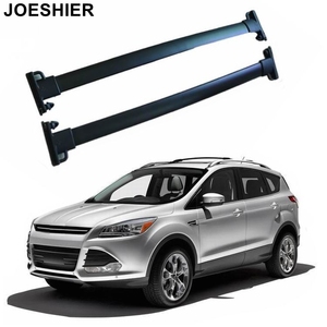 Barres transversales en alliage d'aluminium noir JOESHIER, accessoires de toit de voiture 4x4 pour Ford KUGA 2007-UP, capacité de charge de 75 kg, sans perçage - Product Image 1