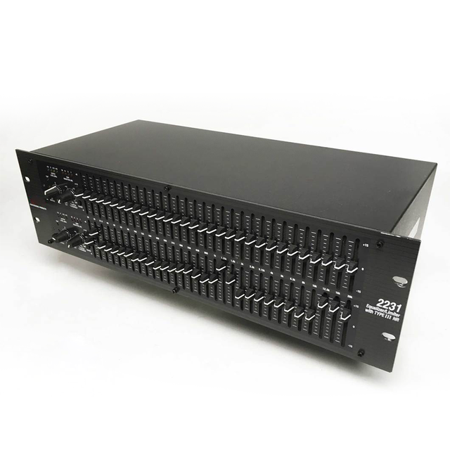 2231 2231 Dual Channel 31 Band Dj Equipment Graphic Equalizer 2231 Audio Equalizer for Karaoke and Sound Performance