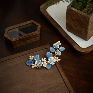 Broche en pierres précieuses naturelles de qualité supérieure, accessoires de luxe faits à la main, design personnalisé - Product Image 5