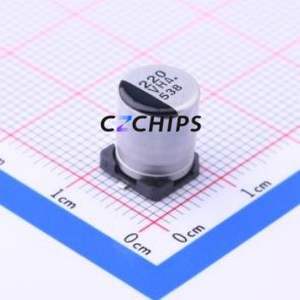 Condensateur électrolytique en aluminium SMD EEEHA1V221UP (Capacité : 220 µF) (Précision : 20 % Tension nominale : 35 V) - Product Image 1