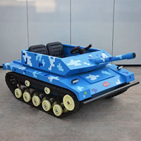 Mobil Mainan Tank Olahraga Luar Ruangan 2 Penumpang, Kemudi, Warna-Warni, Kamuflase, Listrik Mini 72V 1500W, Semua Medan