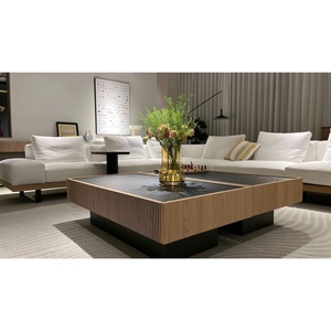 Bộ ghế sofa kết hợp hình chữ L bằng vải hiện đại của Ý, nội thất phòng khách châu Âu bằng gỗ nguyên khối, ghế sofa lớn màu trắng sang trọng - Product Image 3