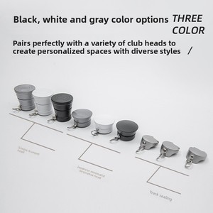 <span class=keywords><strong>Tringle</strong></span> à rideau noire en alliage d'aluminium, style nordique minimaliste, simple/double, épaissie, à montage latéral ou supérieur, pour - Product Image 4