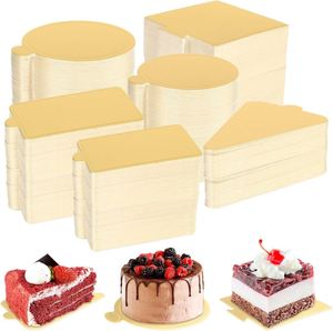 Bases Rectangulares para Pasteles, Repostería y Postres, con Relieve, Ecológicas, Resistentes a la Grasa, de Cartón, para Mini Pasteles, Cupcakes y Mousse - Product Image 1