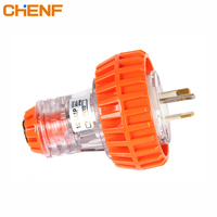 Prise industrielle CHENF IP66 résistante aux chocs et étanche, série 56, norme australienne 3P 10A 250V, 56P315, robuste, anneau orange