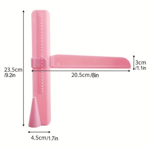 Adjustable Height Cake Smoother With Right Angle Ruler For Baking And Frosting Surface Smoothing Tool Plastic Blue - Product Image 5