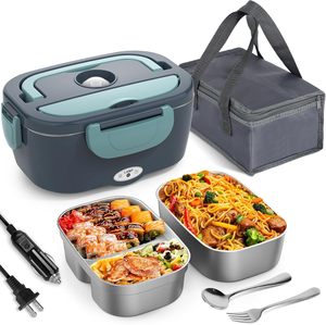 Lonchera Eléctrica Portátil, Recipiente para Calentar Comida Bento, Autocalentable, a Prueba de Fugas - Product Image 1