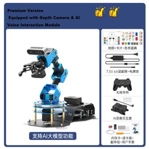 Bras robotique interactif <span class=keywords><strong>WD</strong></span>-HE ArmPi Ultra AI, Raspberry Pi <span class=keywords><strong>5</strong></span>, ROS2, robot open source avec prise en charge du développement secondaire par l'engine - Product Image 4