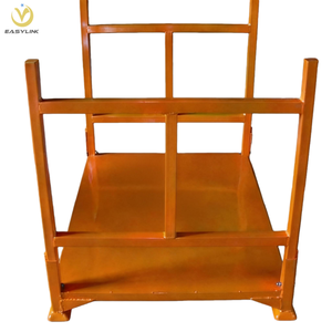 מערכת מדפים ניידת אנכית מפלדה לגלילי טקסטיל, ניתנת לערום במחסן, עם ציפוי אבקה להגנה מפני קורוזיה. - Product Image 2