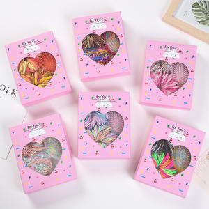 Ensemble de barrettes et peignes pour cheveux pour bébés et enfants, ensemble de barrettes et pinces latérales, accessoires pour cheveux, corde à cheveux pour filles, boîte cadeau - Product Image 4