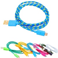 Cable de datos de aleación de zinc y cable micro USB con revestimiento de tela trenzada