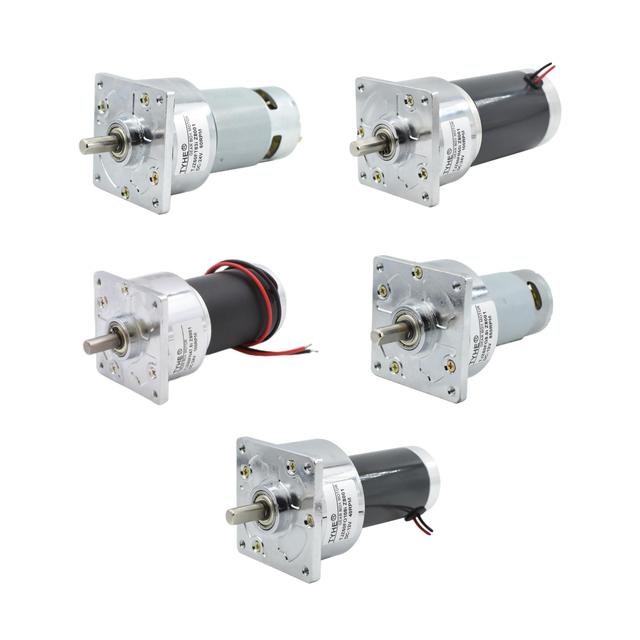 Tyhe 60mm Gear Motor 24v 12v High Torque 9nm 12nm High Speed 650 Rpm 500rpm 30w 45w Brushed Dc PMDC Gear Motors with Ce Rohs