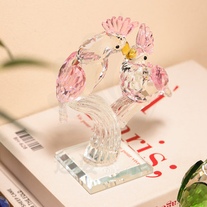 Juego de Figuritas de Loro de Cristal, Decoración Animal Colorida para el Hogar, Colección de Regalos - Product Image 2