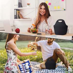 Custom Printed <b>Reusable</b> Neoprene Insulated Cooler <b>Bag</b> School Travel Work Lunch Tote <b>Bag</b> Sublimation Blank <b>Food</b> Carrier <b>Bag</b> - Product Image 6