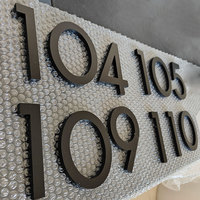 Numéros d'adresse de maison flottante modernes personnalisés, numéros de porte en acrylique découpés au laser, numéros d'adresse de maison en métal pour l'extérieur