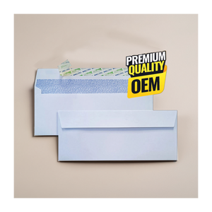 Sobres de papel sin ventanas con autosellado blanco de grado profesional #10 para correo comercial seguro - Product Image 1