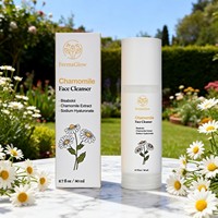 Kit de Soins Visage Apaisant et Hydratant à la Camomille Fermentée : Nettoyant, Tonique, Sérum, Crème et Masque à l'Argile pour Peaux Sensibles
