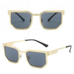 DL LUNETTES Polygone irrégulier Monture en métal Lunettes de soleil pour hommes Élégant Multicolore Carré Parasol OEM ODM Unisexe Lunettes Gafas De Sol - Product Image 5