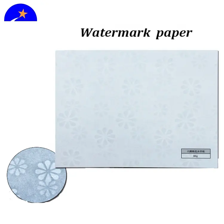 90g special security paper,custom white watermarked security printing paper