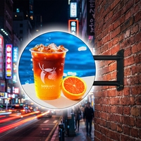 Écran LED rond grand diamètre P5 P2.5 P1.8, panneau créatif double face pour affichage circulaire, idéal pour les centres commerciaux