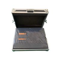 Équipement d'éclairage pour soirée disco DJ, console de commande DMX512, console de commande d'éclairage de scène, contrôleur DMX Wing avec flight case